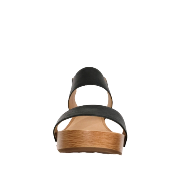 LUCKY BRAND LBJ HEMZI BLACK SADDLE LEATHER CHUNKY - Picture 3 of 8